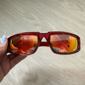 Red festival sunglasses from White Fox Boutique